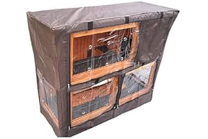 BUNNY BUSINESS (BB-48-DDL Clapier à Lapin Couvre Plus de 20 Types de clapiers à Lapins, Marron