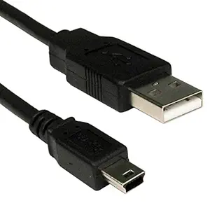 Pluto Accessories SB 2.0 Cable-A-Male to Mini-B - V3 Cable for Cameras/Mp3 Players/External Hard Disks