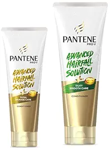 Pantene Advanced Hair Fall Solution Silky Smooth Care Conditioner, 180 ml & Pantene Advanced Hair Fall Solution Total Damage Care Conditioner, 180 ml