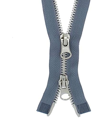 YKK Reißverschluss 2-Wege Teilbar – Marineblau, Metallzähne, 85 Cm Länge