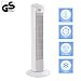 Produktbild TECVANCE Säulenventilator, Turmventilator in weiß | 90° Oszillierender 3 Geschwindigkeitsstufen | Tower-Ventilator mit Timer mit Zeitschalter von 0-120 min, Kunststoff, hellweiß 72