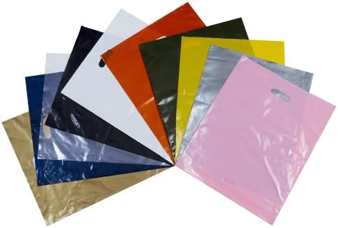 50 x Harrods Green 'Premium Range' Fashion Plastic Carrier Bags - 22" x 18" x 3" (54cm x 48cm x 8cm) (LARGE) Unipack Brand - Unibags