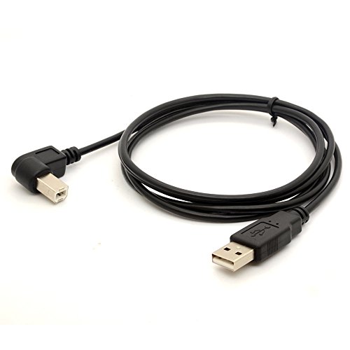 1.5M Druckerkabel USB 2.0 A Stecker rechtwinklig Zündkabel 480 Mbps High Speed-Kabel-Adapter Scanner Verlängerungskabel nach B (LEFT) - 4
