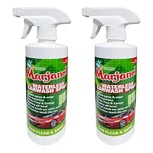 Marjanol Waterless Premium Car Wash Spray 960 ML (Pack Of 2, 480ML Each)