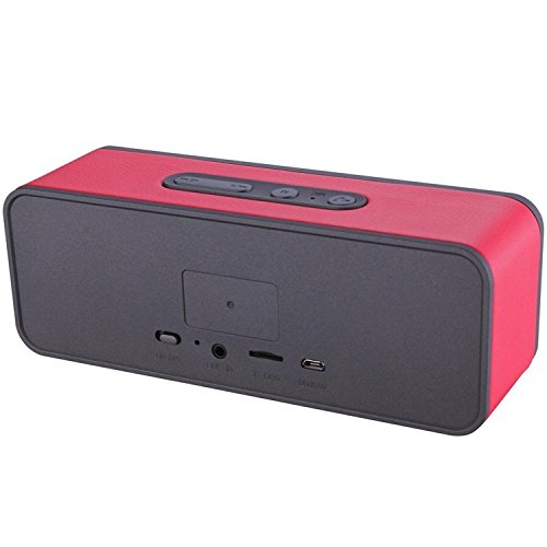 H&M Bluetooth Lautsprecher, Stereo Portable Dual Drive Lautsprecher mit EDR, eingebautes Mikrofon, Outdoor Portable Treble und Bass Bluetooth Lautsprecher , red H&M Bluetooth Lautsprecher, Stereo Portable Dual Drive Lautsprecher mit EDR, eingebautes Mikrofon, Outdoor Portable Treble und Bass Bluetooth Lautsprecher , red