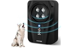 BUBBACARE Antibell für Hunde, Ultraschall Hunde Anti Bellen Gerät, Antibell Gerät Hund Anti Bellgerät Bellenstopper Antibell für Hunde Hundebellen-Abschreckmittel Hunderindenstopper für Kleine Große (Schwarz)