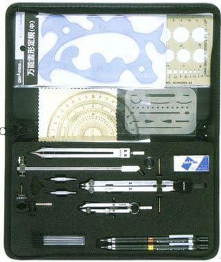 Dorapasu All-in-one drawing instrument 9 pcs 21 goods 053 504