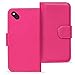 Produktbild Wiko Sunny Bookstyle Hülle, Conie Mobile PU Leder Schutzhülle Handytasche Bookcase Tasche Premium Klapphülle in Pink