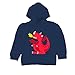 Inda-Bayi Baby-Toddler-Kids Heavy Cotton Hoodie T-shirt - red dragon