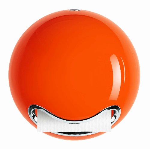 Spirella 10.16455 WC-Papier Rollenhalter, Bowl, orange glänzend