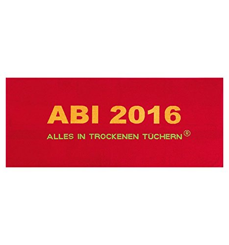 Preisvergleich Produktbild Vorjahrestuch: Egeria, Handtuch Abi 2016 - 75x180cm, Rot