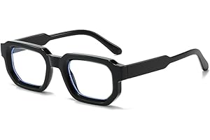 YAMEIZE Rettangolari Occhiali Luce Blu Uomo - Donna Retrò Ottagono Occhiali Anti Luce Blu Occhiali Filtro Luce Blu Occhiali