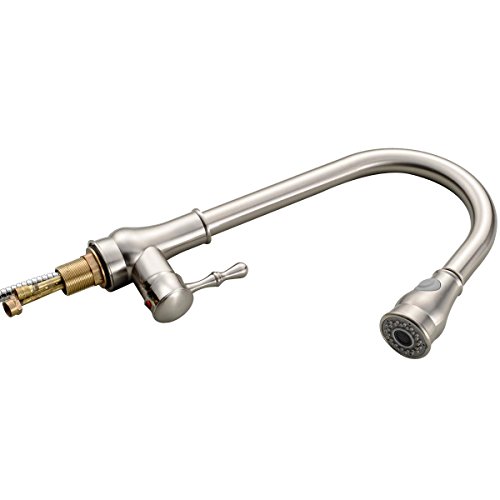 Wasserarmatur Küchenarmatur Waschtischarmatur Wasserhahn Einhebelmischer drehbar ausziehbar - 4