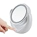 Rantizon Makeup Mirror LED Illuminated Cosmetic Mirror 1X/5X Magnification Double Face 360°Rotation Shaving Mirror for Beauty, Tabletop, Bathroom, Bedroom, Travel Mirror with Stand, Double Sided