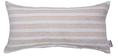 Tom Tailor 564416 T-Nature Stripes Kissenhülle, Baumwoll-Mischgewebe, natur, 35 x 70 cm