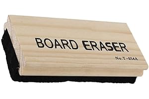 NIDONE Effaceur de tableau noir en bois et feutre sans poussière Fournitures scolaires de bureau 12.7 * 5.7 * 2.6cm