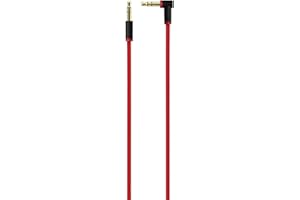 SPARKED Replacement Beats Aux Cable Audio 3.5mm Jack for Beats by Dr Dre Studio 3 2 1 Pro Headphone, Solo 4 3 2 1 HD Earphones, Wireless, Pro Monster Beats Headphones Pill Plus + UK Lead Wire Red 1.4m