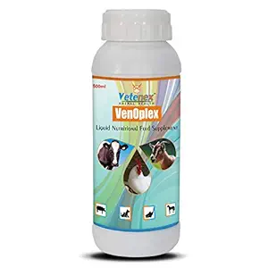 VETENEX VenOplex - Vitamin B Complex Liquid Supplement for Cattle, Poultry, Goat & Livestock Animals - 500 ML