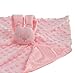 Price comparison product image Tillfield Soft Touch Baby Bunny Bubble/Popcorn Comforter/Security Blanket (Pink)
