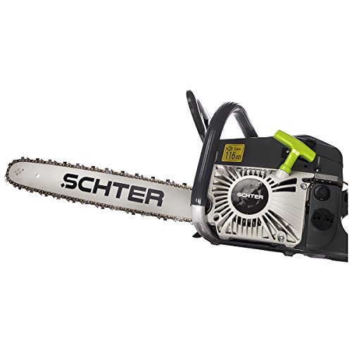SCHTER Benzin Kettensäge Motorsäge 52CC Grau - 5