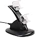 Produktbild Dual USB Ladegerät Dockingstation Ständer Halterung, USB führte Dual Charge Ladestation Station Stand,Für die Playstation 4 PS4-Controller,Schwarz