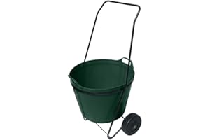GARDEN PRIDE Trug Trolley - Exclusive to Home & Garden Extras. This lightweight frame with sturdy wheels makes moving garden trugs, rubber buckets, etc, around the garden easy (Green Trug)