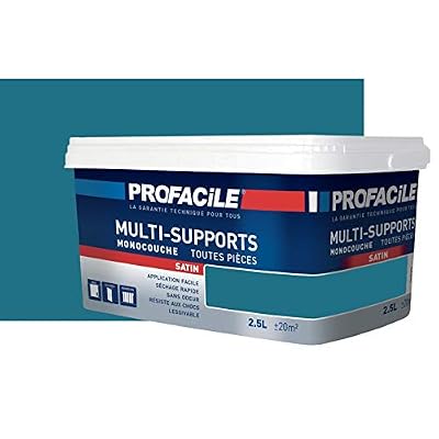 PROFACILE Peinture multi-support intérieur couleurs, PROFACILE 2.5 litres Bleu paon