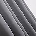 Deconovo Solid Thermal Insulated Ready Made Curtains Tape Top Blackout Curtains for Bedroom with Two Matching Tie Backs 46 x 72 Light Grey One Pair