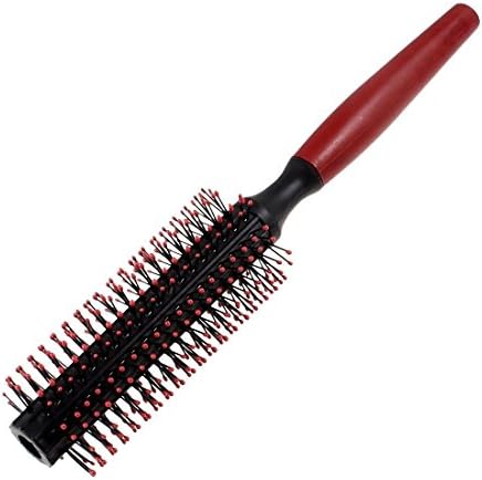 ZCSMg Plastic Flexible Curly Hair Roll Brush Comb Hair Brush for Women(Red)