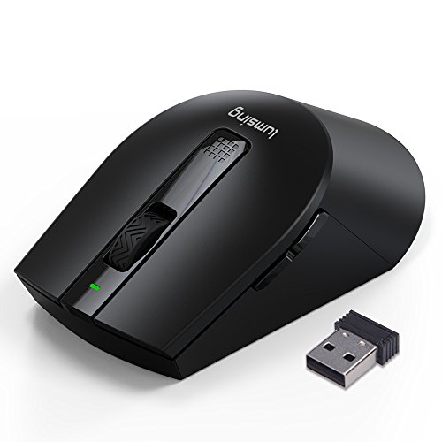 Kabellose Maus Lumsing 2 4Ghz Mini Wirelss Mouse Optische M  use DPI 2000 mit 6 Tasten  Nano Empf  nger f  r PC Laptop Macbook