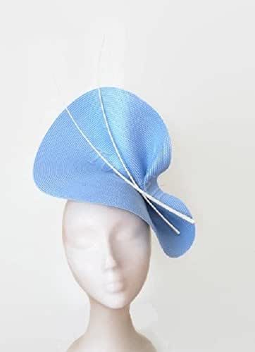 Pale blue fascinator amazon Clearance