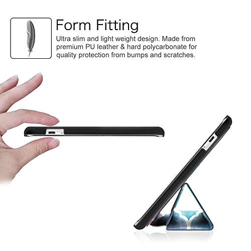 Fintie Huawei MediaPad T1 10.0 Hülle – Ultra Schlank Superleicht Ständer (SlimShell) Case Cover Schutzhülle Etui Tasche für Huawei MediaPad T1 10.0 LTE / WiFi (9,6 Zoll) Tablet-PC, Aquarell kariert - 6