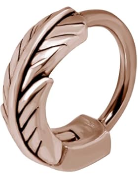 SL-Silver Helix Piercing Ring Design Feder 925 Silver/vergoldet