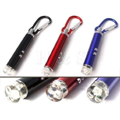 Sky Solution™ Laser Pointer with Emergency Hazard LED Light (Assorted) - Pack of 2 RS.199 (75.00% Off) - Amazon