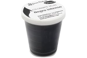 GRAN VELADA Pigment en poudre noir intense pour bougies artisanales | Pigment pour bougies | Sans migration ni dégradation | Haute performance | Usage professionnel | 150 cc