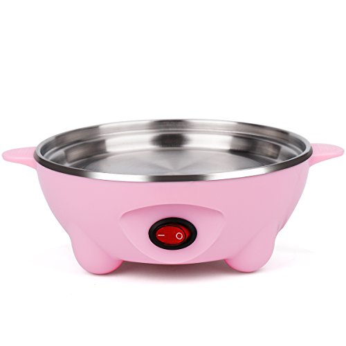 Multifunktions-Eierkocher – Kingwo Elektro-Eierkocher, Eierkocher Wilderer mit Poacher und Dampfer Attachments – 7 Ei Capacity & CE, Rohs Zertifikat 2 Jahre Garantie (rosa) - 9