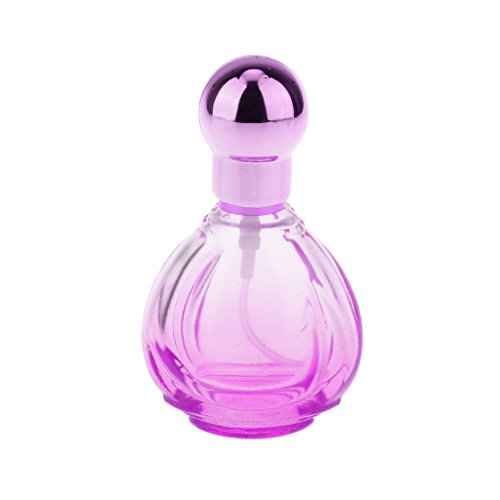 20ml Mini Perfume Spray Bottle Pressed Atomizer Refillable Travel Gift - Purple