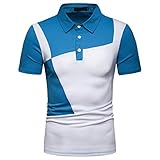 Moserian Herrenhemden Mode Kurzarm Splicing Malerei Große Größe Casual Top Bluse Shirts