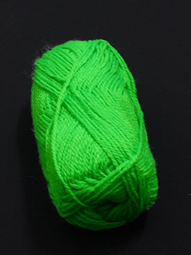 UV Schwarzlicht Wolle grün, 50g Neon Schwarzlicht Stringart Goa - 2