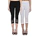 NumBrave Women Black & White Cutwork Capri RS.399.00