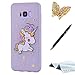 Produktbild Galaxy S8 Plus Hülle, TOUCASA® Niedlicher Cartoon Einhorn Muster Design Weiche TPU Silikon Zurück Gummi Stoßstange Schutzhülle für Samsung Galaxy S8 Plus + Frei Touch Stylus Pen & Staubstecker-Weiß