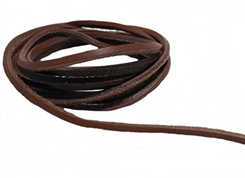 Lederriemen Lederschnüre Lederband Rindleder 2 m schwarz braun oder natur