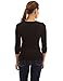PattyBoutik Mama V Neck Crossover Empire Waist Ruched Maternity Nursing Tunic Knit Top (Black 16)