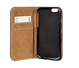 Bralexx Elegante Ledertasche mit Aufstellfunktion und 2x Kartenfach, Rundumschutz durch Silikon-Innenschale schwarz (LG X Power) - 