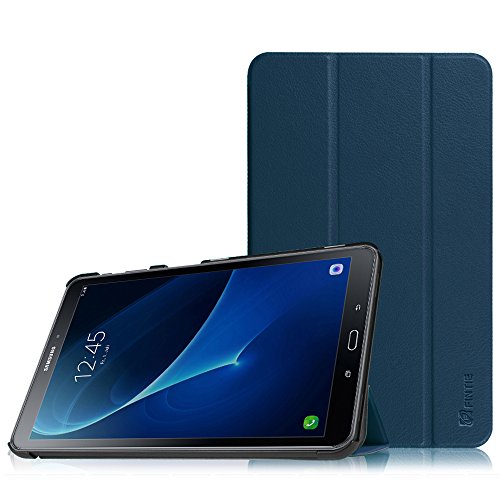 Fintie Samsung Galaxy Tab A 10.1 Hülle - Ultra Schlank Superleicht Ständer Smart Shell Case Cover Schutzhülle Etui Tasche mit Auto Schlaf / Wach Funktion für Samsung Galaxy Tab A 10,1 Zoll T580N / T585N Tablet (2016 Version), Marineblau