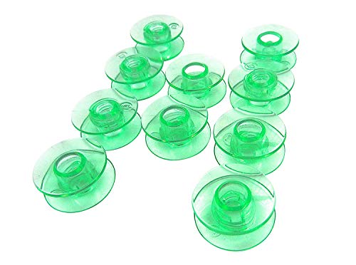 ZickZackNaehmaschine Lot de 10 bobines Vertes pour Husqvarna Viking Groupe 5, 6, 7 Designer I, Designer II, Platinum, Freesia, Scandinavia