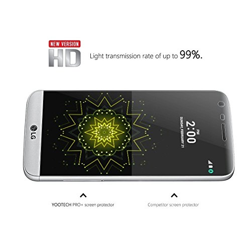 LG G5 Protector de pantalla Full Coverage YOOTECH 3 Unidades Anti-Bubble HD Ultra Clear Film Protector de pantalla para LG G5 Garant a de por vida LG G5 Protector de pantalla Full Coverage YOOTECH 3 Unidades Anti-Bubble HD Ultra Clear Film Protector de pantalla para LG G5 Garant a de por vida
