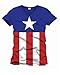 Produktbild Horror-Shop Captain America T-Shirt Flaggen Motiv L