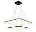 Produktbild Royal Pearl 2 Square Rings LED Living & Dining & Bed Zimmer Art Deckenleuchten S01-A01-105W