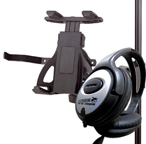 Preisvergleich Produktbild K&M 19740 Tablet PC Halter + KEEPDRUM Kopfhörer Gratis!